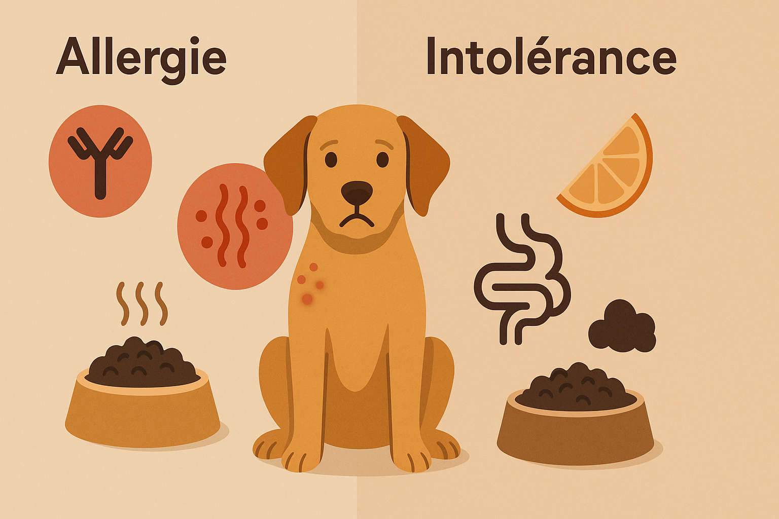 Allergie vs Intolérance alimentaire chez le chien