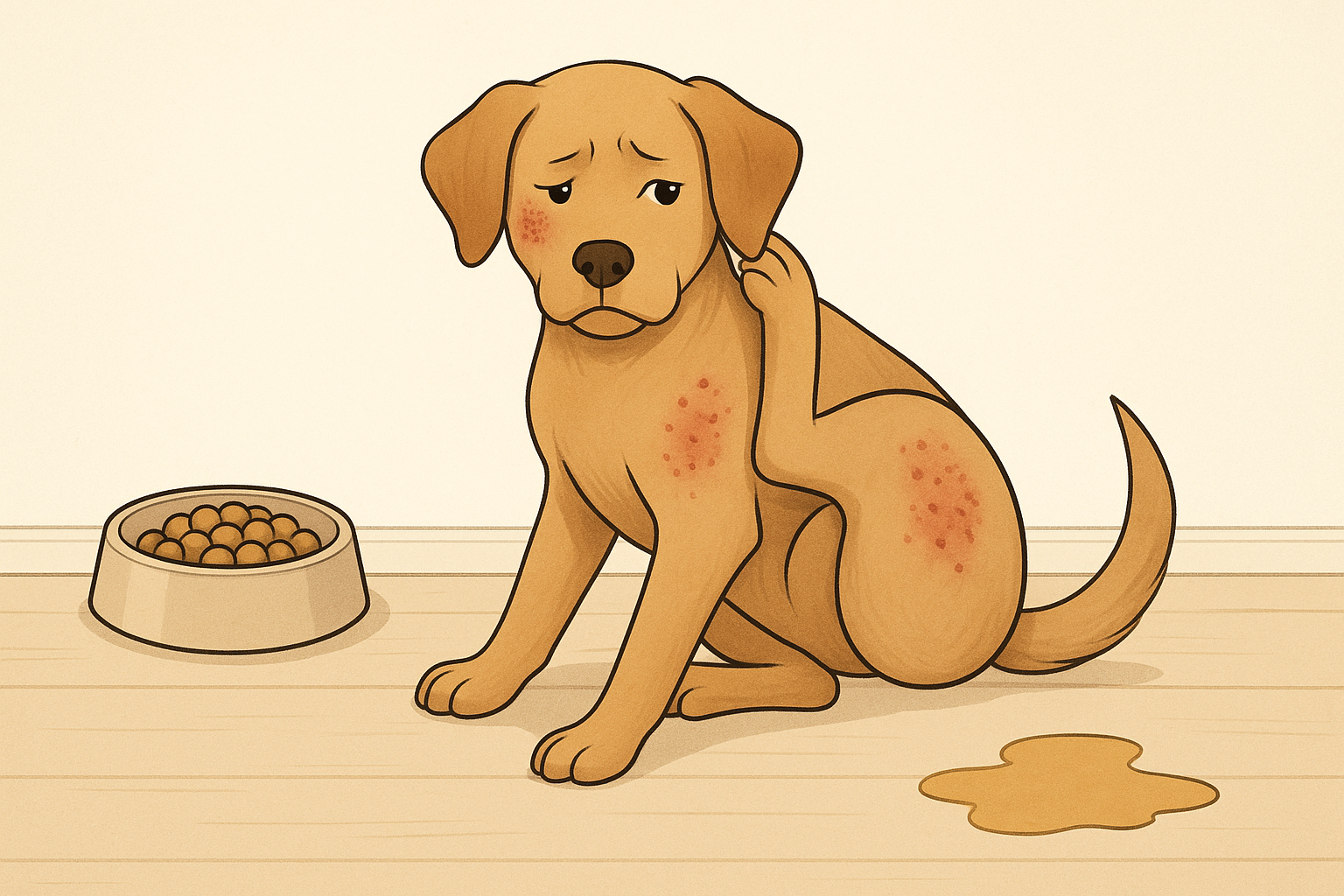Symptômes d'allergie alimentaire chez le chien